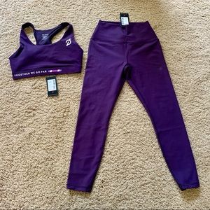 Peloton Go Further leggings and sports bra set NEW WITH TAGS